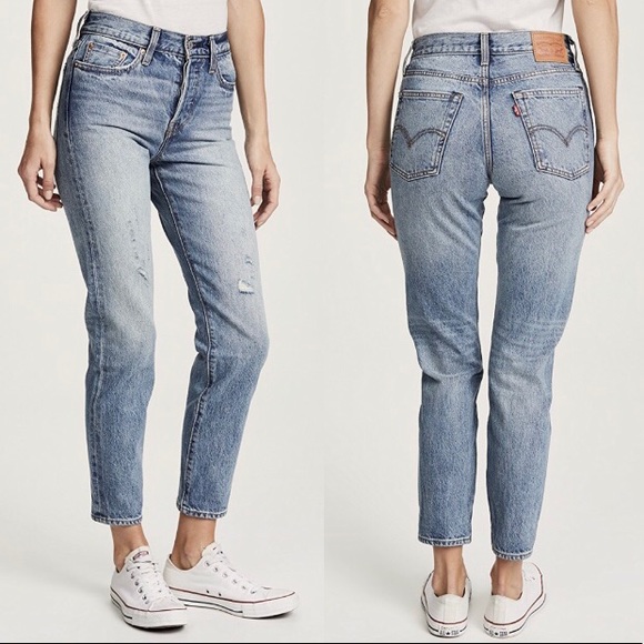 NEW Levi’s Wedgie Selvedge White Oak Cone Jeans - Picture 3 of 8